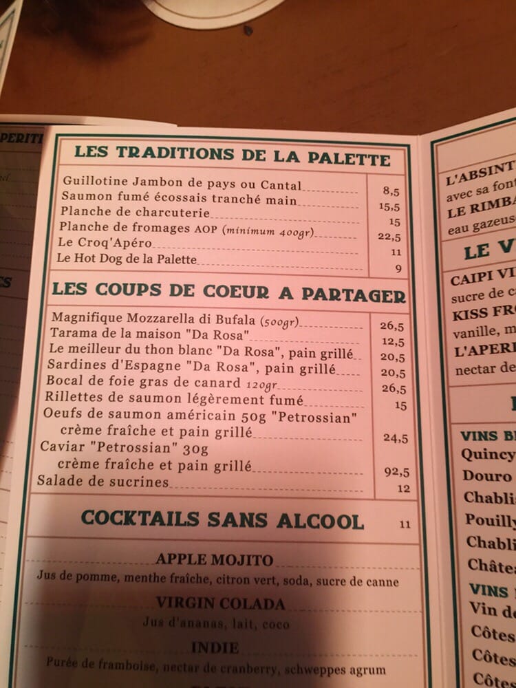 La Palette Menu - Image 10