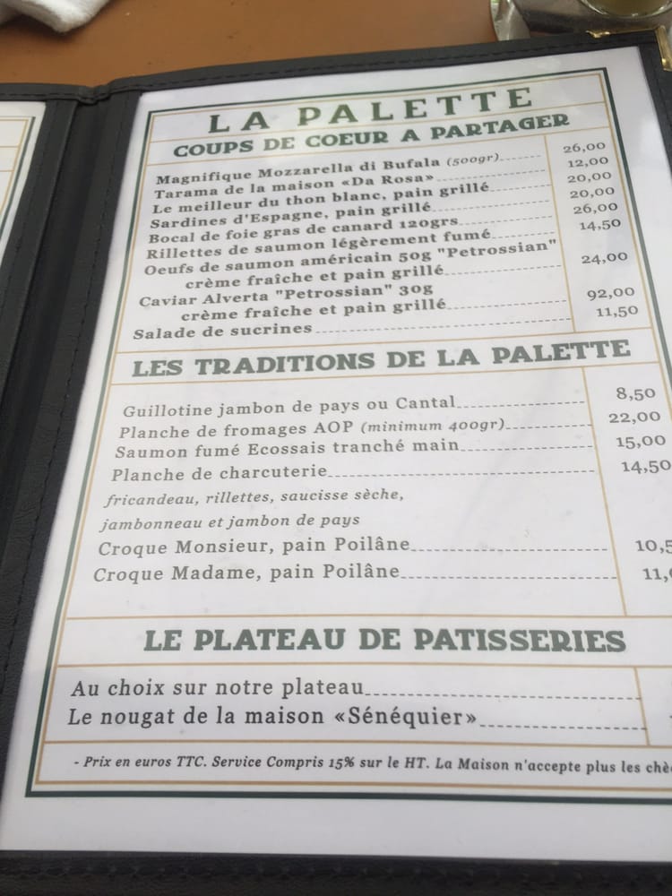 La Palette Menu - Image 7